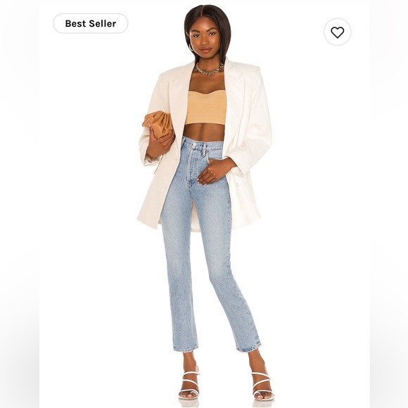 Agolde Riley High Rise Straight Crop - Picture 4 of 4